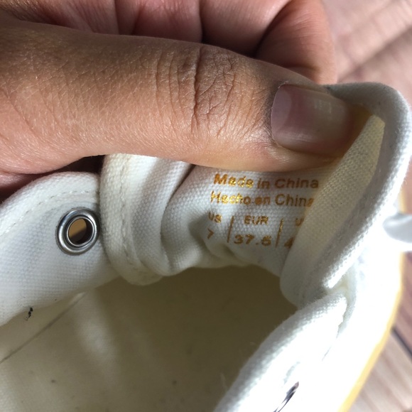 ALDO White Platform Sneakers Size 7 - Picture 6 of 8